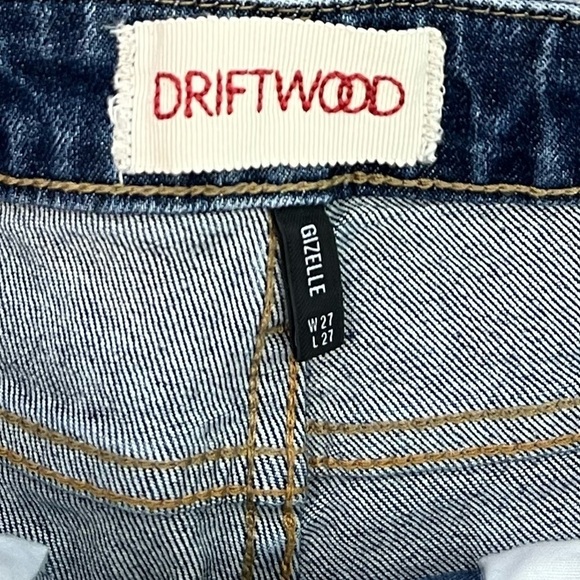NWT Driftwood Gizelle Skinny Ripped Girlfriend Jeans in Fiji Blue Wash - Picture 8 of 11